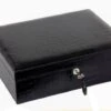 Brizard & Co Croco Pattern Black Airflow Humidor 2 Brizard & Co Croco Pattern Black Airflow Humidor -Cigar Store brizard co croco pattern black airflow humidor 91