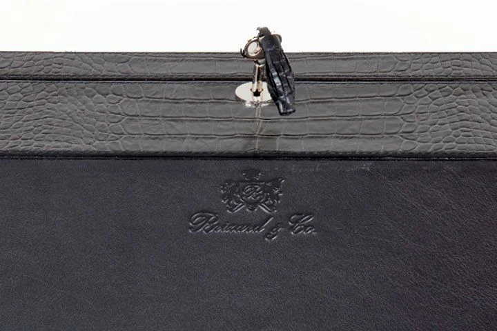 Brizard & Co Croco Pattern Black Airflow Humidor Brizard & Co Croco Pattern Black Airflow Humidor -Cigar Store brizard co croco pattern black airflow humidor 92