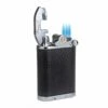 Brizard & Co. Gatsby Dakota Black Leather Triple Torch Flame Table Lighter -Cigar Store brizard co gatsby black leather table lighter 27