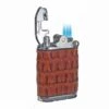 Brizard & Co. Gatsby Genuine Caiman Alligator Cognac Leather Triple Torch Flame Table Lighter 2 Brizard & Co. Gatsby Genuine Caiman Alligator Cognac Leather Triple Torch Flame Table Lighter -Cigar Store brizard co gatsby genuine cognac caiman alligator table lighter 27