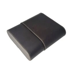Brizard & Co Show Band 5 Cigar Case - Black Leather