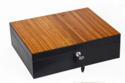 Brizard & Co Sunset Black & Zebrawood Airflow Humidor