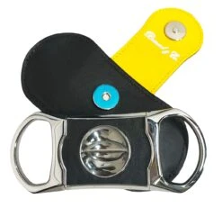 Brizard & Co. V Cutter With Pouch - Racing Black And Yellow -Cigar Store brizard co v cutter with pouch racing black and yellow 75