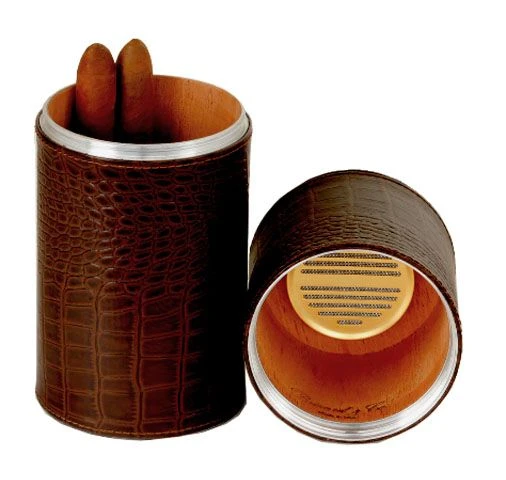 Brizard Cylinder Desktop Humidor Croco Pattern Tobacco Leather - Made in the USA Brizard Cylinder Desktop Humidor Croco Pattern Tobacco Leather - Made In The USA -Cigar Store brizard cylinder desktop humidor croco pattern tobacco leather made in the usa 51