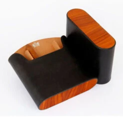 Brizard Travel Humidor Sunrise Black With Rosewood - Made In The USA