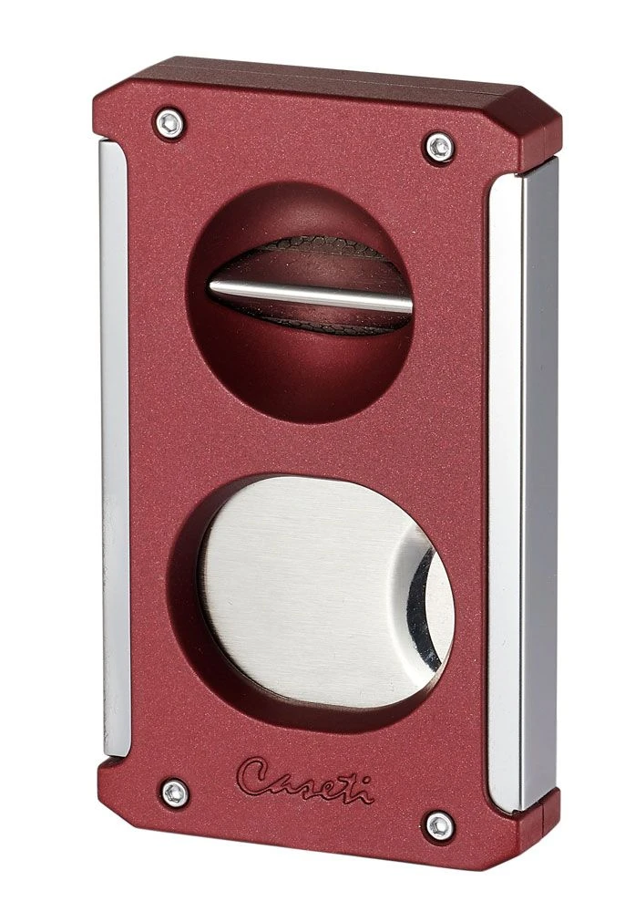 Caseti Trident Cigar Cutter 3-in-1 - Burgundy Caseti Trident Cigar Cutter 3-in-1 - Burgundy -Cigar Store cacu140bg 53
