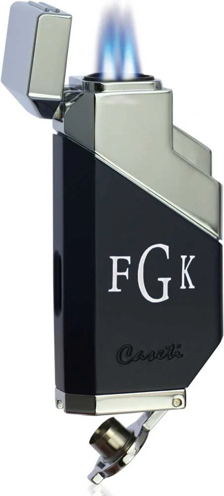 Caseti Cozmo Triple Flame Lighter - Matte Black Caseti Cozmo Triple Flame Lighter - Matte Black -Cigar Store caseti cozmo triple flame lighter matte black 81
