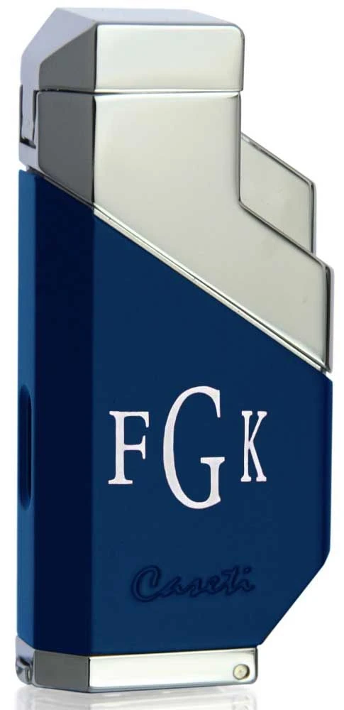 Caseti Cozmo Triple Flame LighterMatte Blue Caseti Cozmo Triple Flame LighterMatte Blue -Cigar Store caseti cozmo triple flame lighter matte blue 68