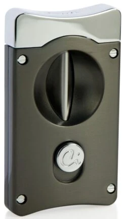 Caseti Wedge V Cigar Cutter - Gunmetal -Cigar Store caseti wedge v cigar cutter gunmetal 87