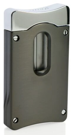 Caseti Wedge V Cigar Cutter - Gunmetal -Cigar Store caseti wedge v cigar cutter gunmetal 89