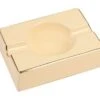 Cream With Gold Trim Ceramic Ashtray -Cigar Store cream with gold trim ceramic ashtray 45