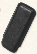 Dunhill Leather White Spot Corona 3 Cigar Case