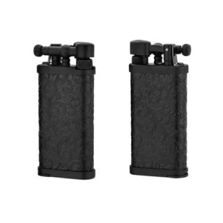 IM Corona Old Boy Arabesque Black Pipe Lighter IM Corona Old Boy Arabesque Black Pipe Lighter -Cigar Store im64 9525 53