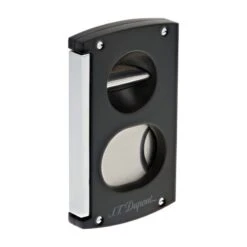 S.T. Dupont Matte Black Double Blade And V-Cut Cigar Cutter