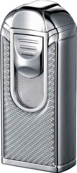 Visol Alec III Triple Jet Flame White Carbon Fiber Chrome Lighter 5 Visol Alec III Triple Jet Flame White Carbon Fiber Chrome Lighter -Cigar Store visol alec iii triple jet flame white carbon fiber chrome lighter 47