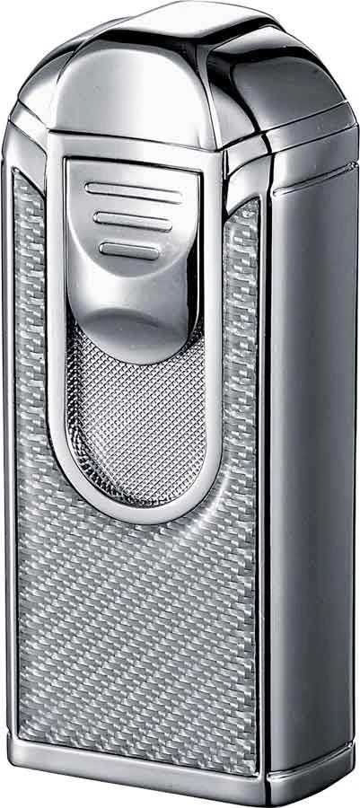 Visol Alec III Triple Jet Flame White Carbon Fiber Chrome Lighter Visol Alec III Triple Jet Flame White Carbon Fiber Chrome Lighter -Cigar Store visol alec iii triple jet flame white carbon fiber chrome lighter 47