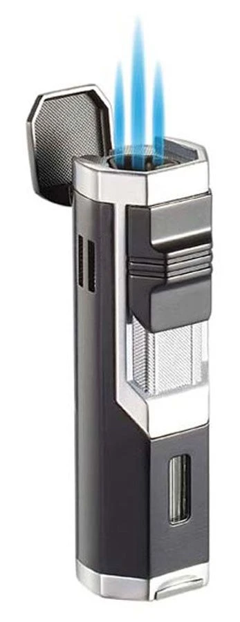 Visol Andes Triple Torch Cigar Lighter - Silver Visol Andes Triple Torch Cigar Lighter - Silver -Cigar Store visol andes triple torch cigar lighter silver 93