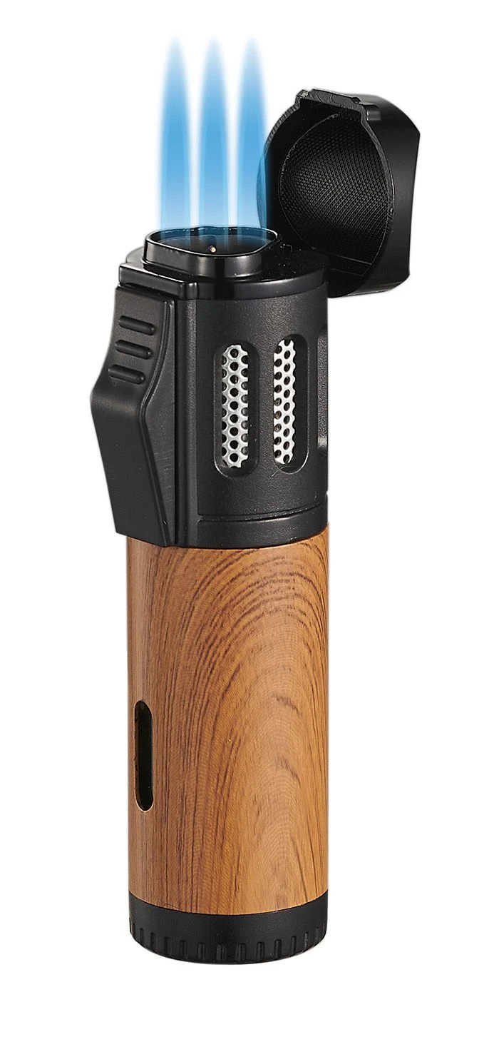 Visol Artemis Triple Torch Cigar Lighter - Wood Visol Artemis Triple Torch Cigar Lighter - Wood -Cigar Store visol artemis triple torch cigar lighter wood 75