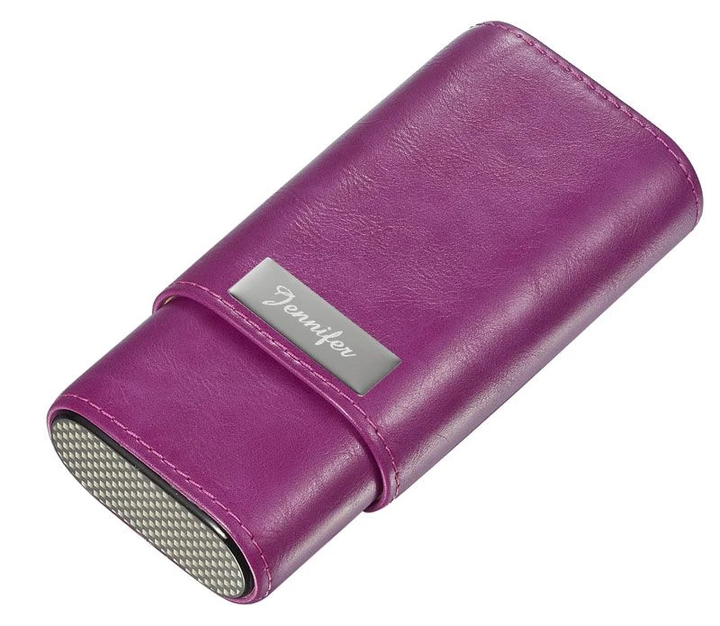Visol Burgos Purple Leather Cigar case - Holds 3 Cigars Visol Burgos Purple Leather Cigar Case - Holds 3 Cigars -Cigar Store visol burgos purple leather cigar case holds 3 cigars 69
