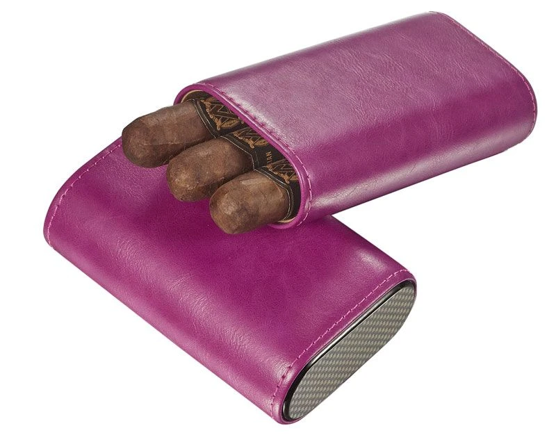Visol Burgos Purple Leather Cigar case - Holds 3 Cigars Visol Burgos Purple Leather Cigar Case - Holds 3 Cigars -Cigar Store visol burgos purple leather cigar case holds 3 cigars 71