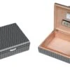 Visol Carbon Fiber Pattern Lacquered Small Cigar Humdior - 25 Cigars -Cigar Store visol carbon fiber pattern lacquered small cigar humdior holds 25 cigars 54