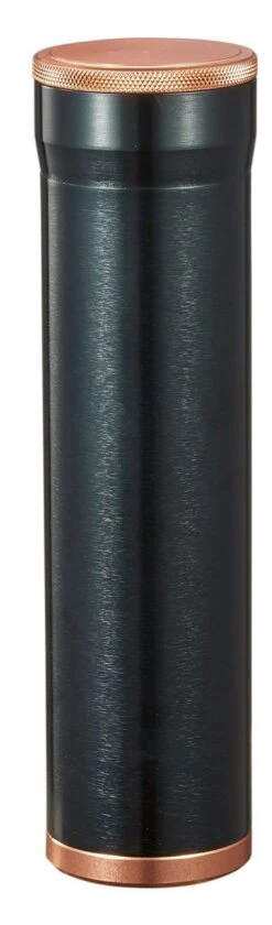 Visol Carlos Jr Travel Cigar Case - Black And Copper - Holds 3 Cigars