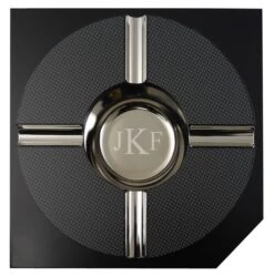 Visol Checkmate Wood And Carbon Fiber Cigar Ashtray