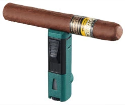 Visol Colonel Triple Flame Torch Lighter - Green -Cigar Store visol colonel triple flame torch lighter green 87