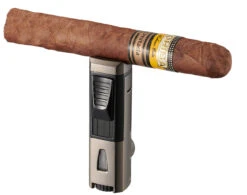 Visol Colonel Triple Flame Torch Lighter - Gunmetal -Cigar Store visol colonel triple flame torch lighter gunmetal 83