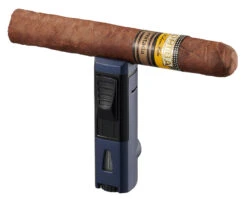 Visol Colonel Triple Flame Torch Lighter - Indigo Blue -Cigar Store visol colonel triple flame torch lighter indigo blue 83