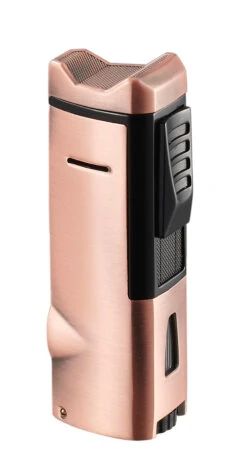 Visol Colonel Triple Flame Torch Lighter - Bronze -Cigar Store visol colonel triple flame torch lighter rose gold 79