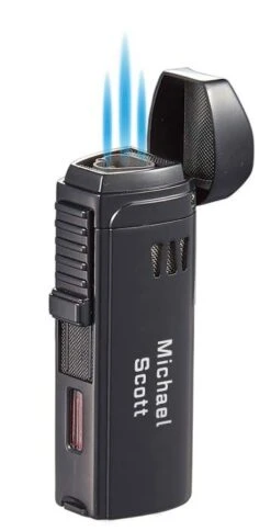 Visol Denali Triple Torch Cigar Lighter - Black 4 Visol Denali Triple Torch Cigar Lighter - Black -Cigar Store visol denali triple torch cigar lighter black 85