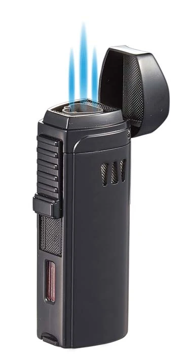 Visol Denali Triple Torch Cigar Lighter - Black Visol Denali Triple Torch Cigar Lighter - Black -Cigar Store visol denali triple torch cigar lighter black 87