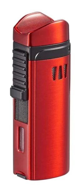 Visol Denali Triple Torch Cigar Lighter - Red 5 Visol Denali Triple Torch Cigar Lighter - Red -Cigar Store visol denali triple torch cigar lighter red 95