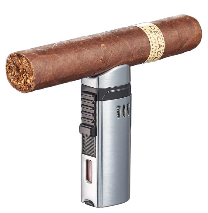 Visol Denali Triple Torch Cigar Lighter - Silver Visol Denali Triple Torch Cigar Lighter - Silver -Cigar Store visol denali triple torch cigar lighter silver 79