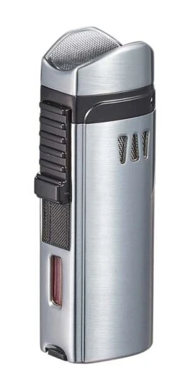Visol Denali Triple Torch Cigar Lighter - Silver 3 Visol Denali Triple Torch Cigar Lighter - Silver -Cigar Store visol denali triple torch cigar lighter silver 83