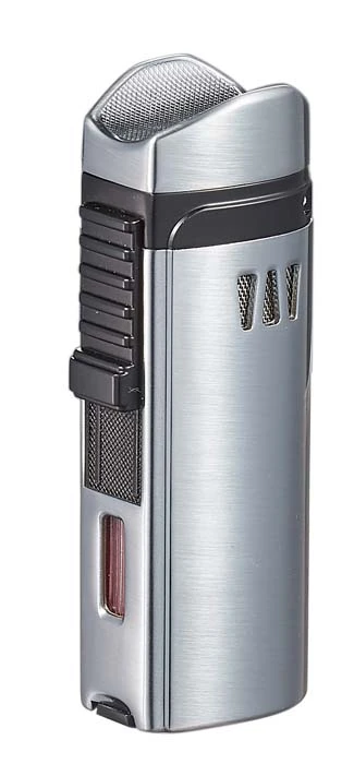 Visol Denali Triple Torch Cigar Lighter - Silver Visol Denali Triple Torch Cigar Lighter - Silver -Cigar Store visol denali triple torch cigar lighter silver 83
