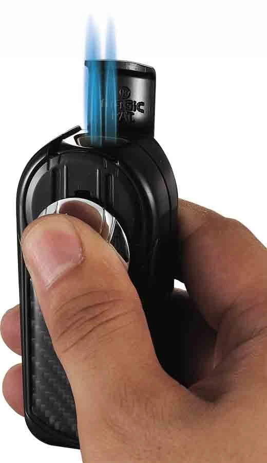 Visol Dobrev III Triple Jet Flame Black Carbon Fiber Cigar Lighter Visol Dobrev III Triple Jet Flame Black Carbon Fiber Cigar Lighter -Cigar Store visol dobrev iii triple jet flame black carbon fiber cigar lighter 29