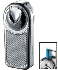 Visol Dobrev III Triple Jet Flame White Carbon Fiber Cigar Lighter 4 Visol Dobrev III Triple Jet Flame White Carbon Fiber Cigar Lighter -Cigar Store visol dobrev iii triple jet flame white carbon fiber cigar lighter 49