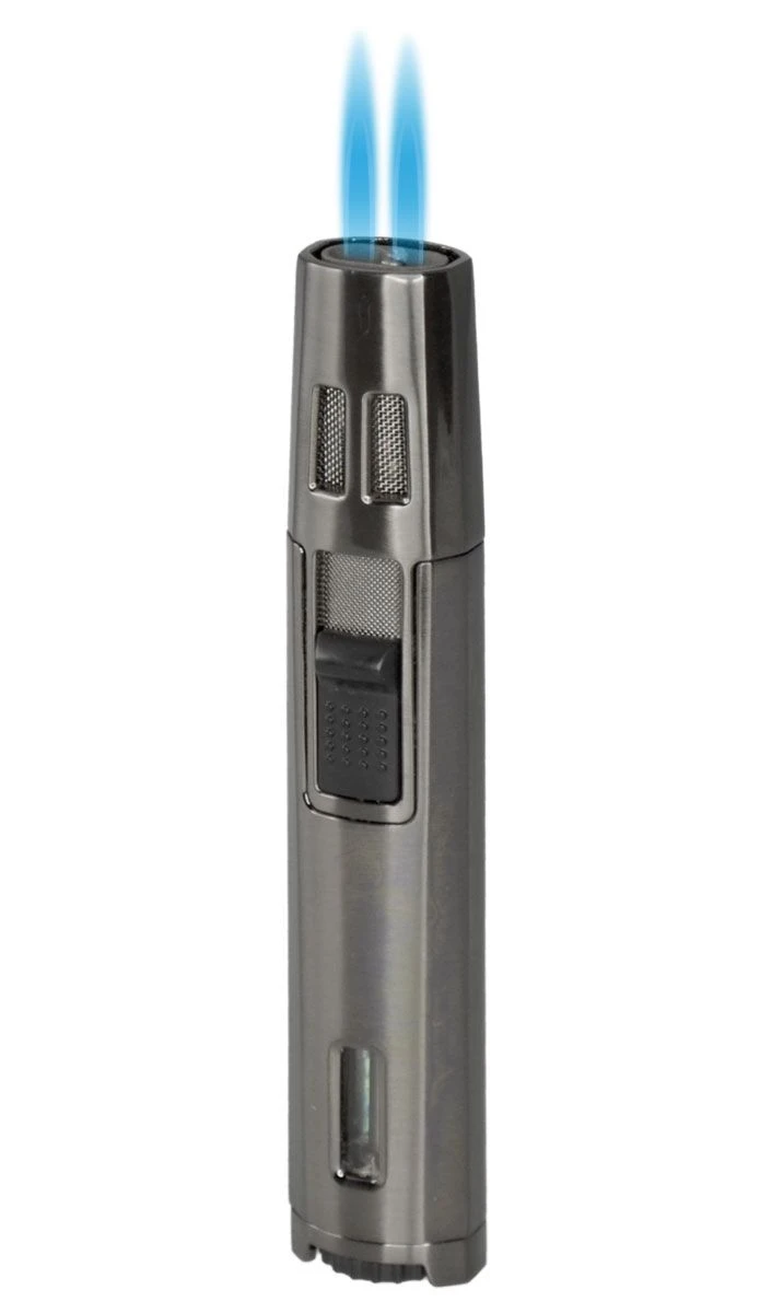 Visol DuoJet Dual Flame Cigar Lighter - Gunmetal Visol DuoJet Dual Flame Cigar Lighter - Gunmetal -Cigar Store visol duojet dual flame cigar lighter gunmetal 30