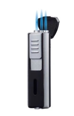 Visol Enigma Triple Flame Cigar Lighter - Silver