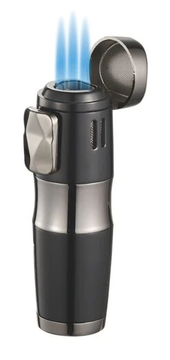 Visol Epic Triple Flame Black Cigar Lighter -Cigar Store visol epic triple flame black cigar lighter 77