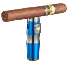Visol Epic Triple Flame Blue Cigar Lighter -Cigar Store visol epic triple flame blue cigar lighter 79