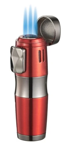 Visol Epic Triple Flame Red Cigar Lighter -Cigar Store visol epic triple flame red cigar lighter 77