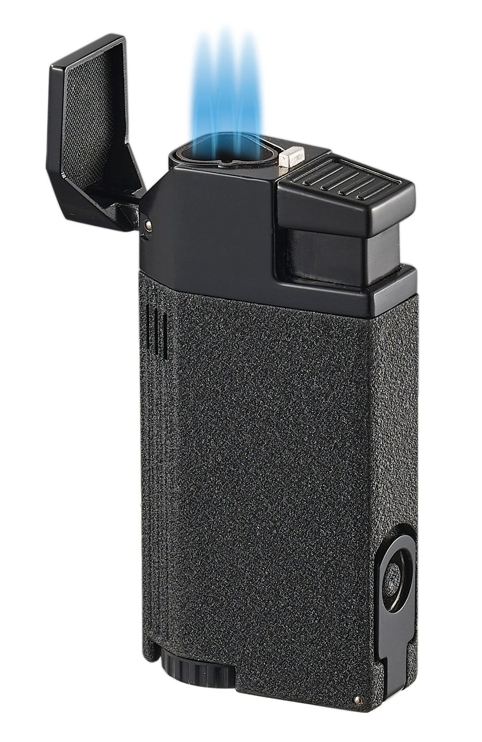 Visol Evans Triple Flame Torch Lighter - Black Crackle Visol Evans Triple Flame Torch Lighter - Black Crackle -Cigar Store visol evans triple flame torch lighter matte black 70