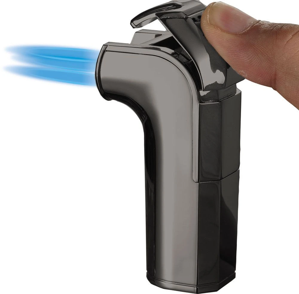 Visol Handle Triple Jet Flame Satin Gunmetal Cigar Lighter Visol Handle Triple Jet Flame Satin Gunmetal Cigar Lighter -Cigar Store visol handle triple jet flame satin gunmetal cigar lighter 148