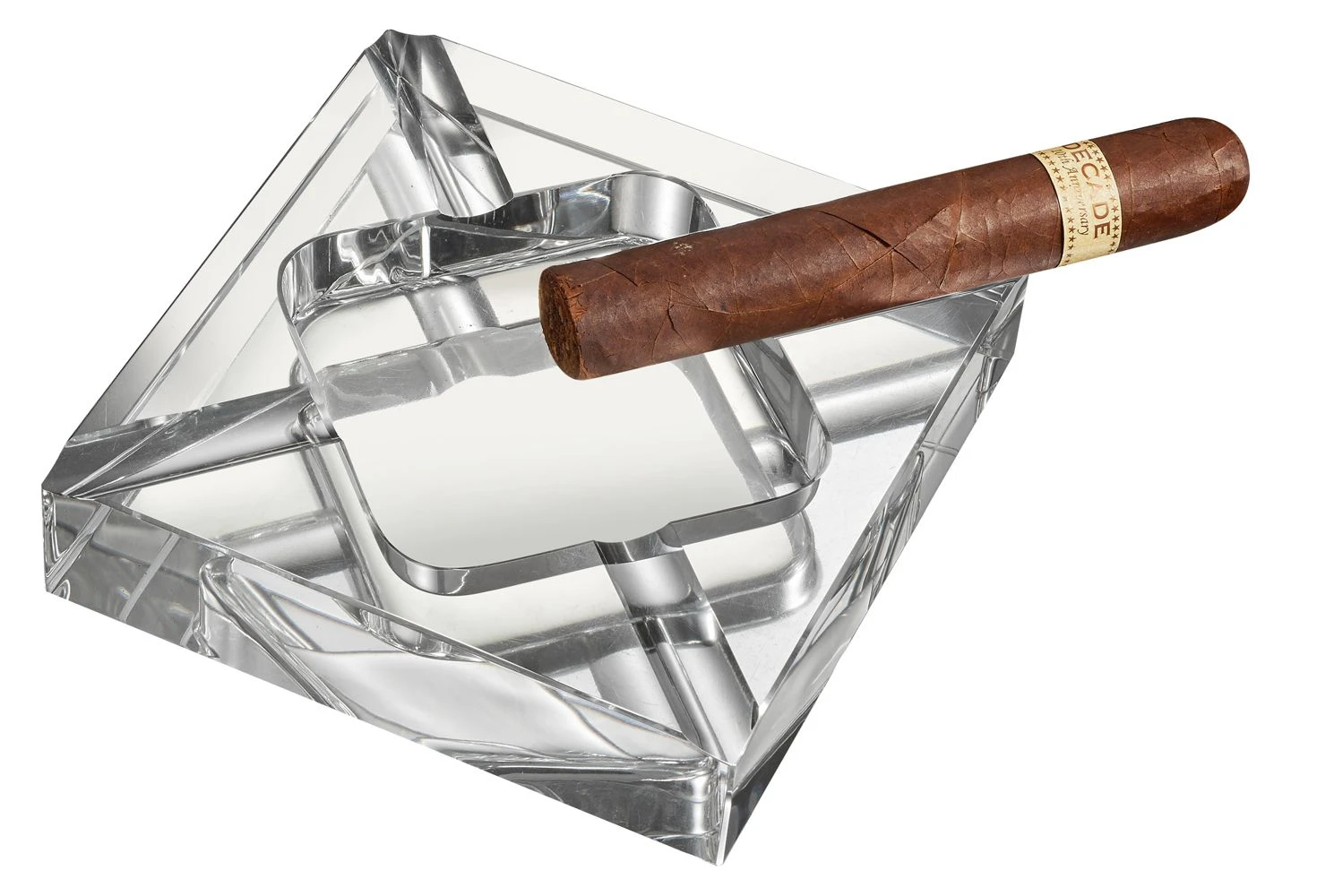 Visol Hyperion Square Crystal Cigar Ashtray Visol Hyperion Square Crystal Cigar Ashtray -Cigar Store visol hyperion square crystal cigar ashtray 51