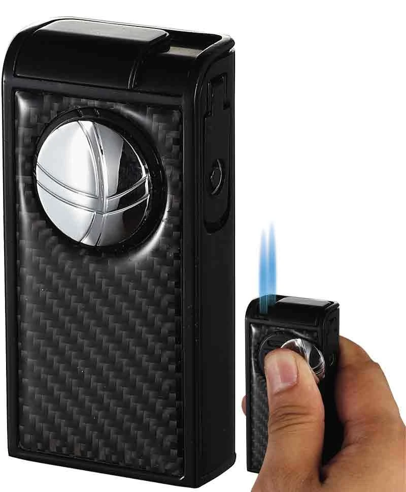 Visol Infinity Double Torch Carbon Fiber Black Cigar Lighter Visol Infinity Double Torch Carbon Fiber Black Cigar Lighter -Cigar Store visol infinity double torch carbon fiber black cigar lighter 54