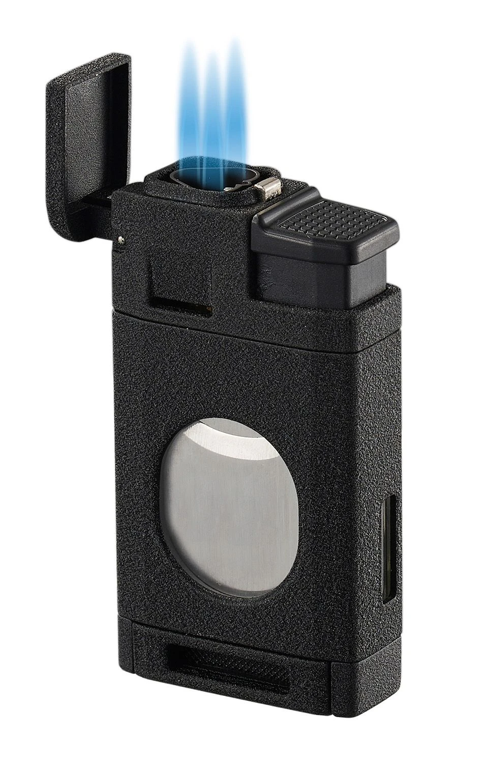 Visol LighCut Black Triple Torch Flame Lighter and Cigar Cutter Visol LighCut Black Triple Torch Flame Lighter And Cigar Cutter -Cigar Store visol lighcut triple torch flame lighter and cigar cutter 49