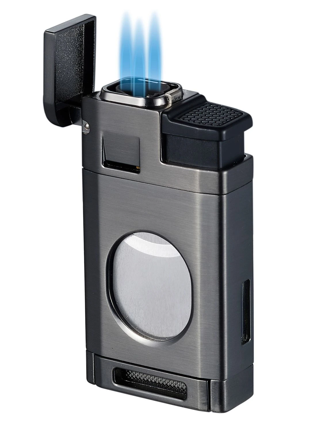 Visol LighCut Gunmetal Triple Torch Flame Lighter and Cigar Cutter Visol LighCut Gunmetal Triple Torch Flame Lighter And Cigar Cutter -Cigar Store visol light cut gunmetal triple torch flame lighter and cigar cutter 53